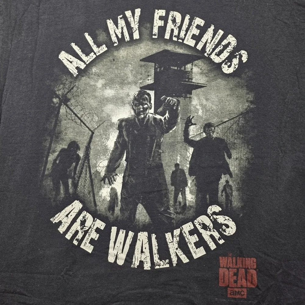 The Walking Dead AMC Graphic T Shirt Men's‎ XL Black Zombie Horror - Picture 2 of 11